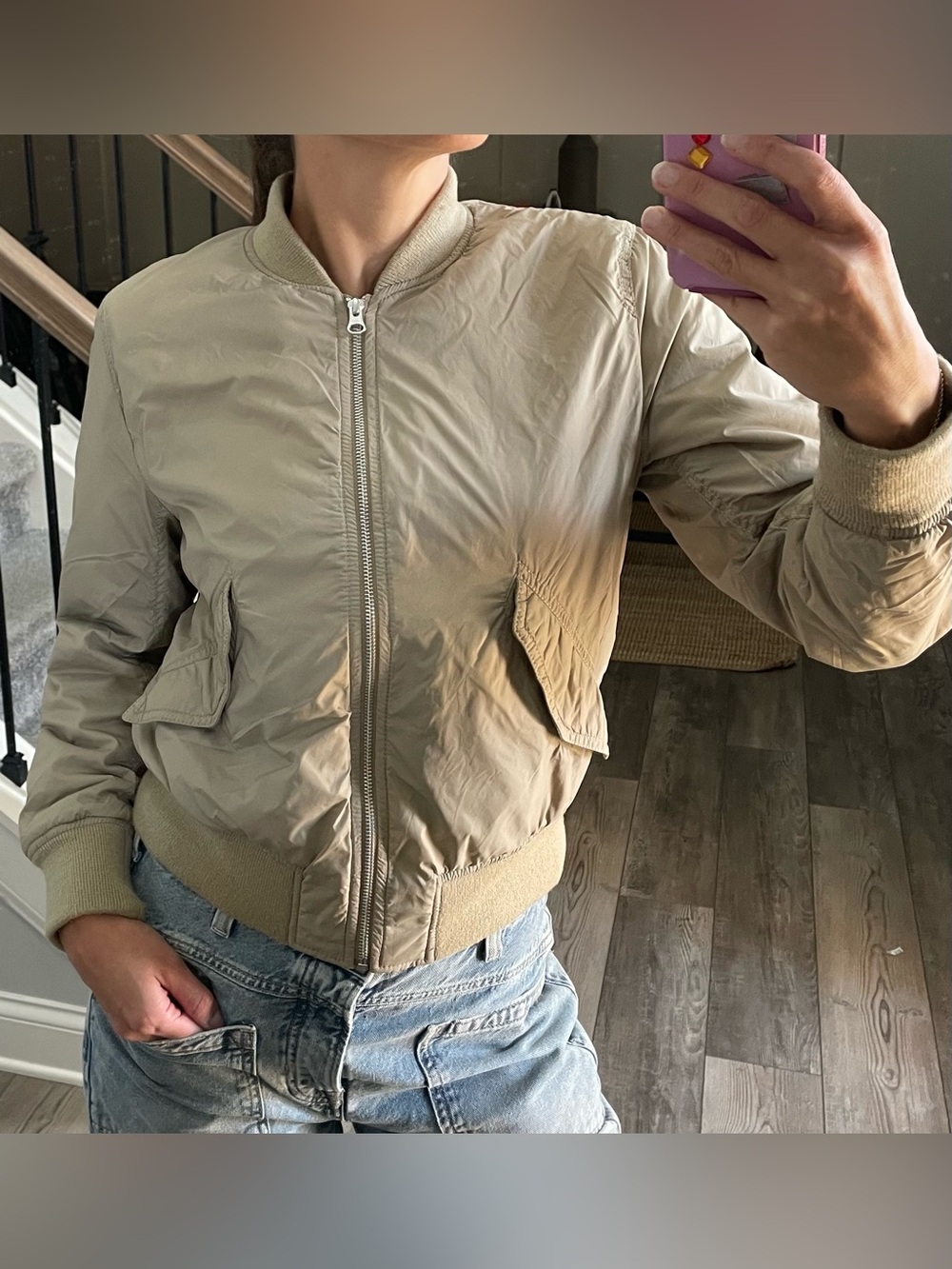 Uniqlo Bomber Jacket Sz M